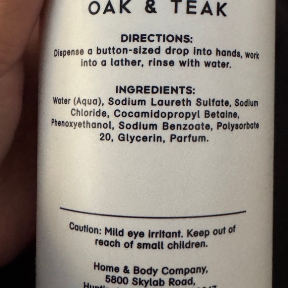 Oak & Teak Tobacco Vanilla Hand Soap - NEW - Picture 3 of 3